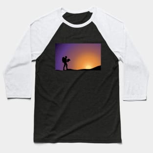 Sunrise in the mountains - adventure begins Baseball T-Shirt